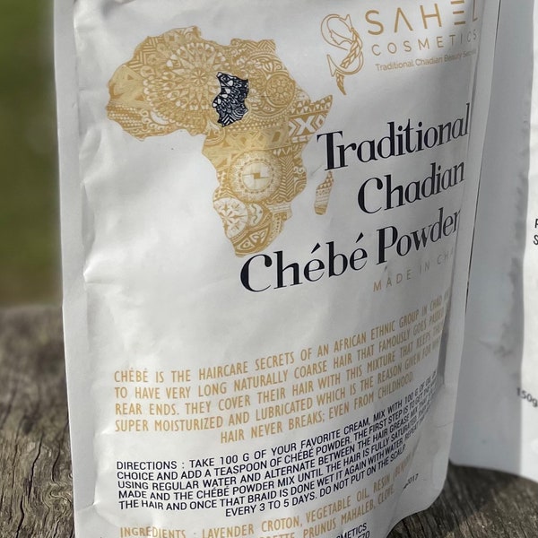 Poudre pour cheveux Chebe 100 % originale tchadienne en provenance de Miss Sahel