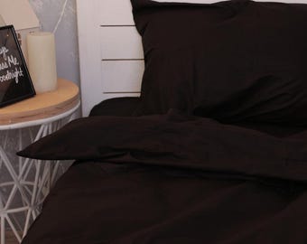 Sábana bajera ajustable de algodón orgánico negro – Ropa de cama suave y transpirable, bolsillo profundo personalizado