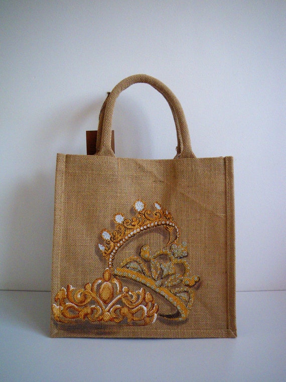 Bolsas de yute pintadas a mano hotsell