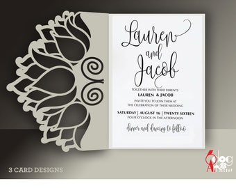 Download 5 Lace Envelope & Card Templates Digital Cut SVG DXF Files ...