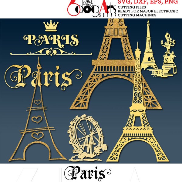 Paris Clip Art - Etsy