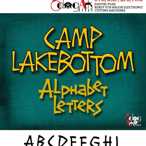Comic Alphabet Letters Digital Images Svg Dxf Eps Png Silhouette SCAL Cricut Printable Vector Download DIY Vinyl Cutting JB-828