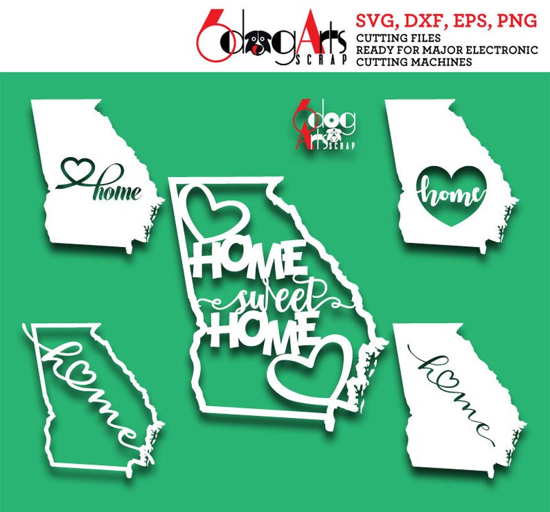 Download Georgia Home Digital Cut Files SVG DXF Cuttable Designs | Etsy