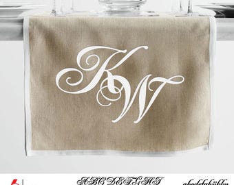 Monogram Script Font and SVG/DXF Alphabet Letters Download for Printing and Laser / Cricut Cutting JB-1283n