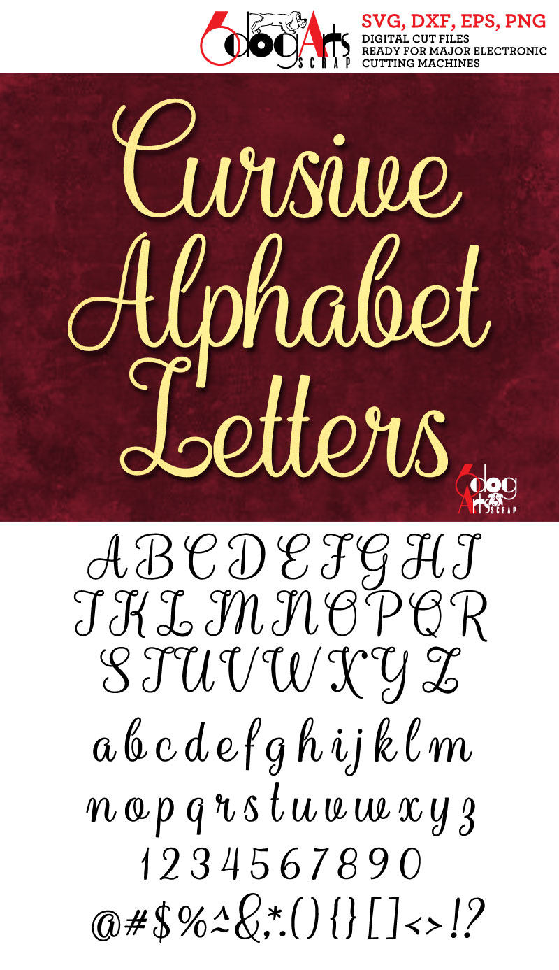 Cursive Letters Vector Letters Of The Alphabet In Cursive