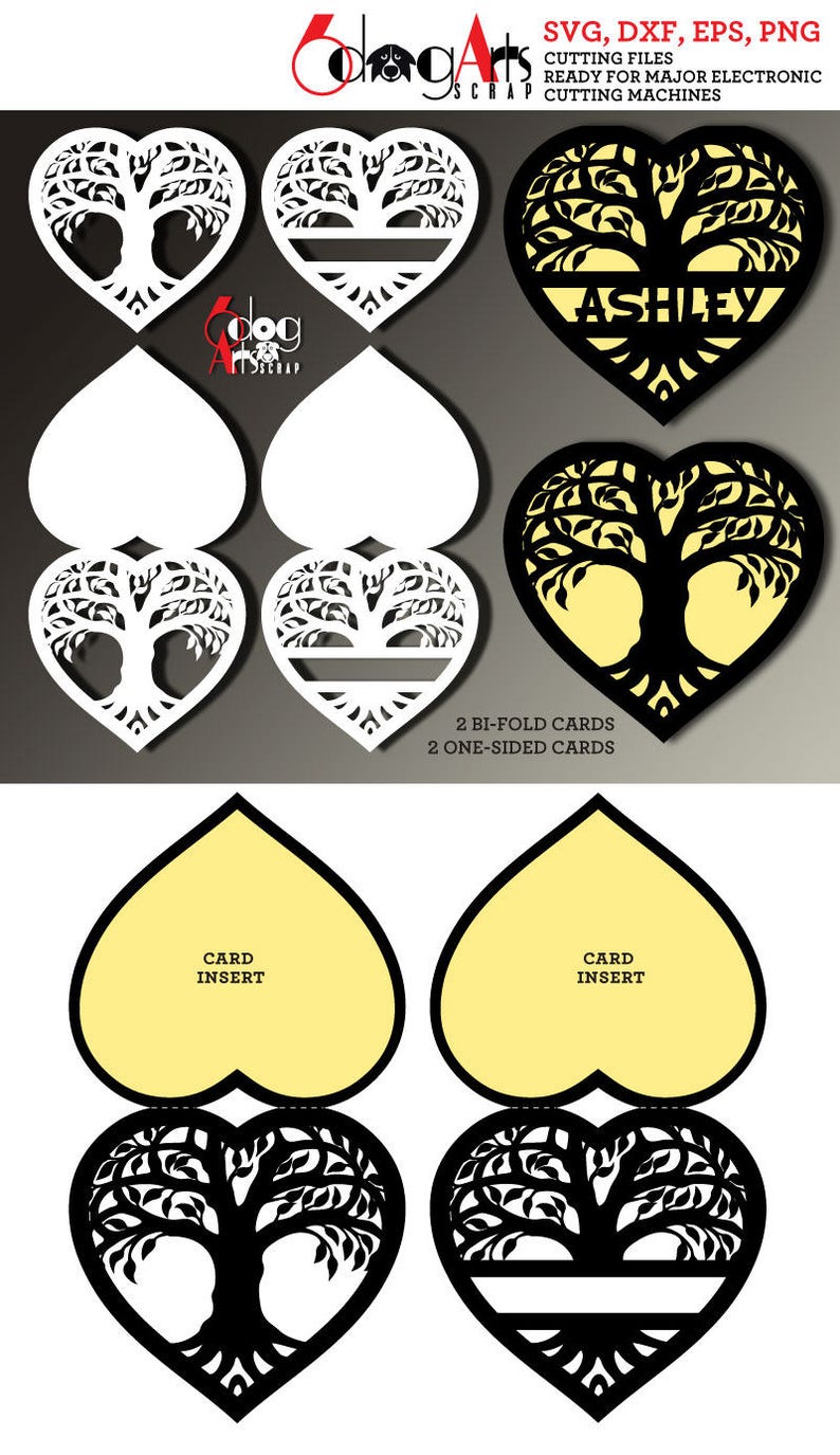 Download Tree of Life Family Heart Digital Cut Files SVG DXF ...