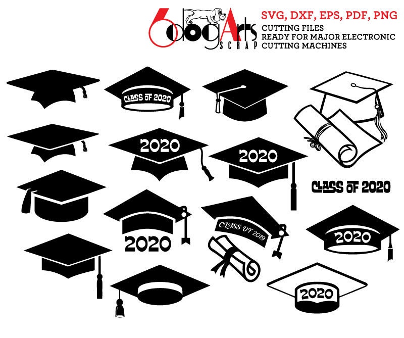Download Graduation Cap Class of 2020 Digital Vector Cut Files Svg ...