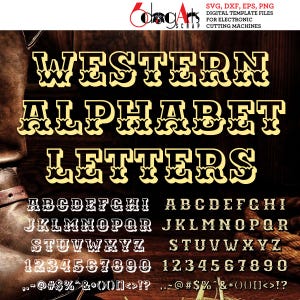 Letras del alfabeto occidental SVG DXF Archivos vectoriales Monograma Vinilo Termoadhesivo Transferencia de calor Silueta Cricut Corte láser JB-940