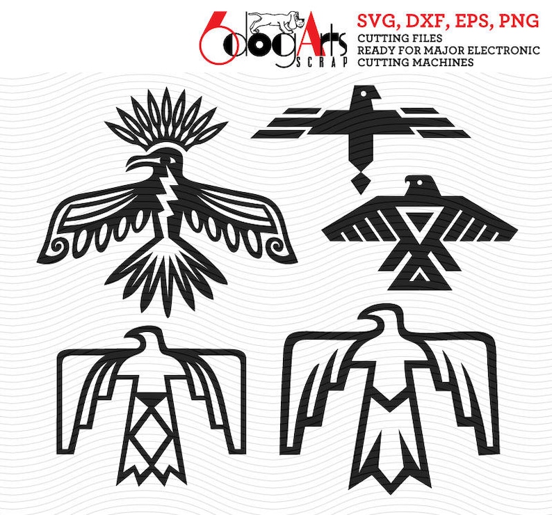 Download Native American Thunderbird Digital Cut Files Svg Dxf Eps ...