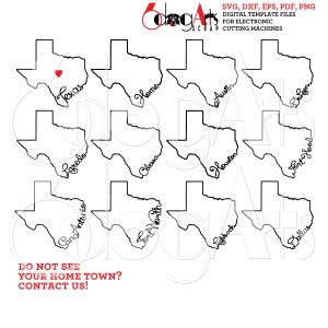 Texas Outline Typography Cut File Svg Dxf Eps Png Silhouette Cricut Printable Digital Download Cutting Engraving Screen Printing JB-467