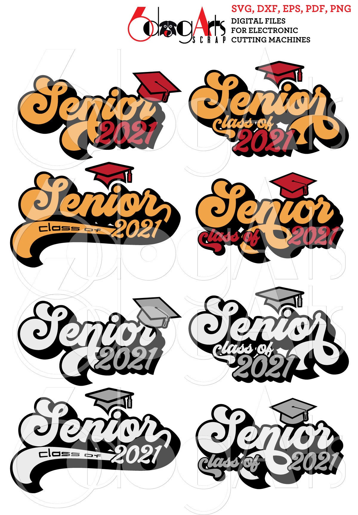 Download Graduation Senior Class of 2021 Digital Cut Files Svg Dxf ...
