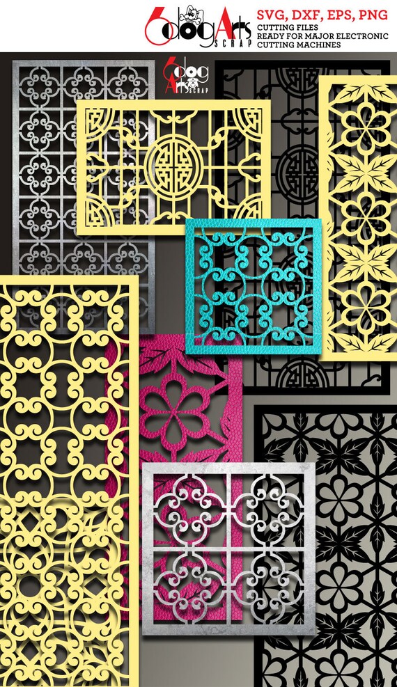 18 oriental filigree panel templates digital stencils cut svg etsy filigree templates