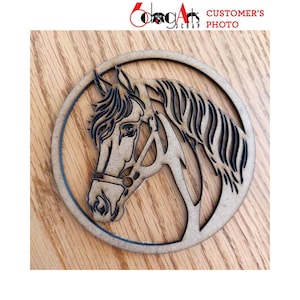 Modelo digital SVG/DXF para decoração de parede com tema de cavalos, para corte a laser, CNC e plasma, download instantâneo - JB-510 imagem 10