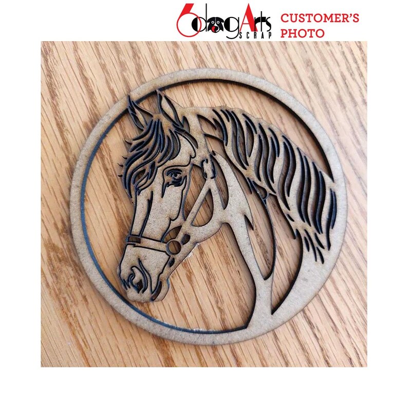 Modelo digital SVG/DXF para decoração de parede com tema de cavalos, para corte a laser, CNC e plasma, download instantâneo - JB-510 imagem 10