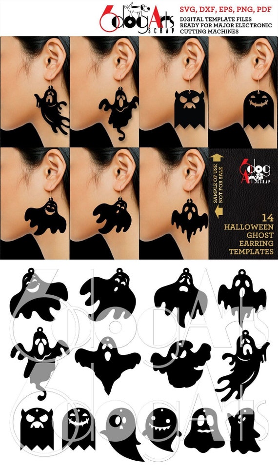 14 Halloween Ghost Metal Wood Acrylic Leather Earring - Etsy 14 Halloween Ghost Metal Wood Acrylic Leather Earring - Etsy
