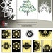 10 Snowflake Christmas Card Templates Digital SVG DXF Files Wedding Invitation Laser Cutting Silhouette Cricut Instant Download JB-926 