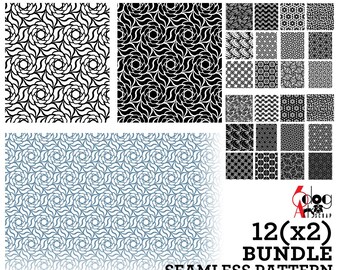 12(x2) SVG Bundle Seamless Pattern Digital Template Files Laser Cricut Cutting Instant Download JB-2112