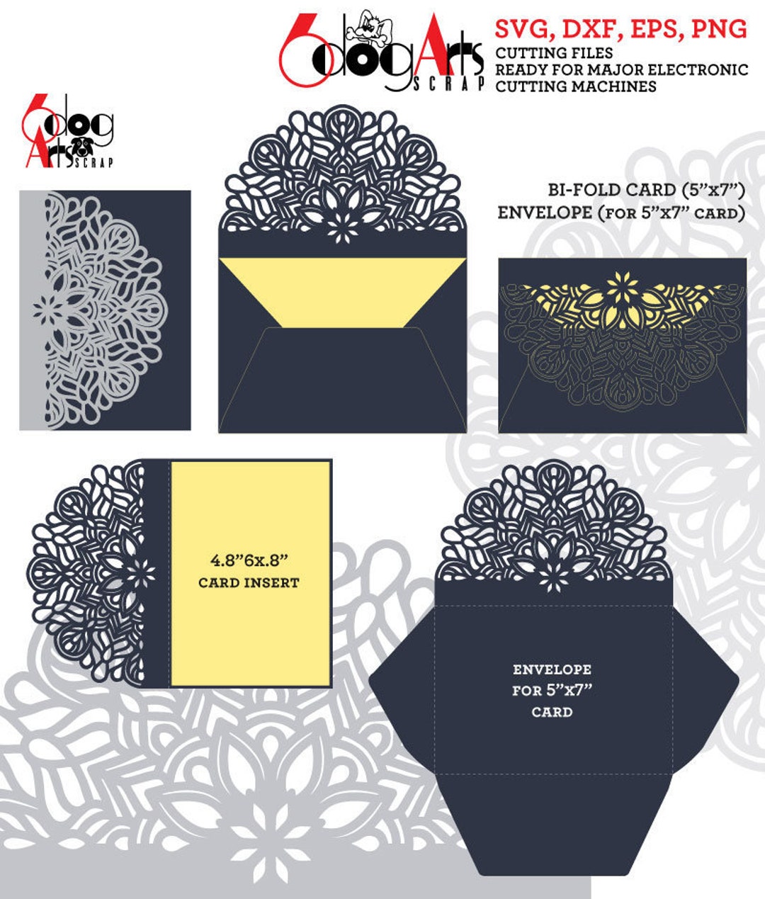 Handcrafted Mandala Art Envelope 39 main image 1