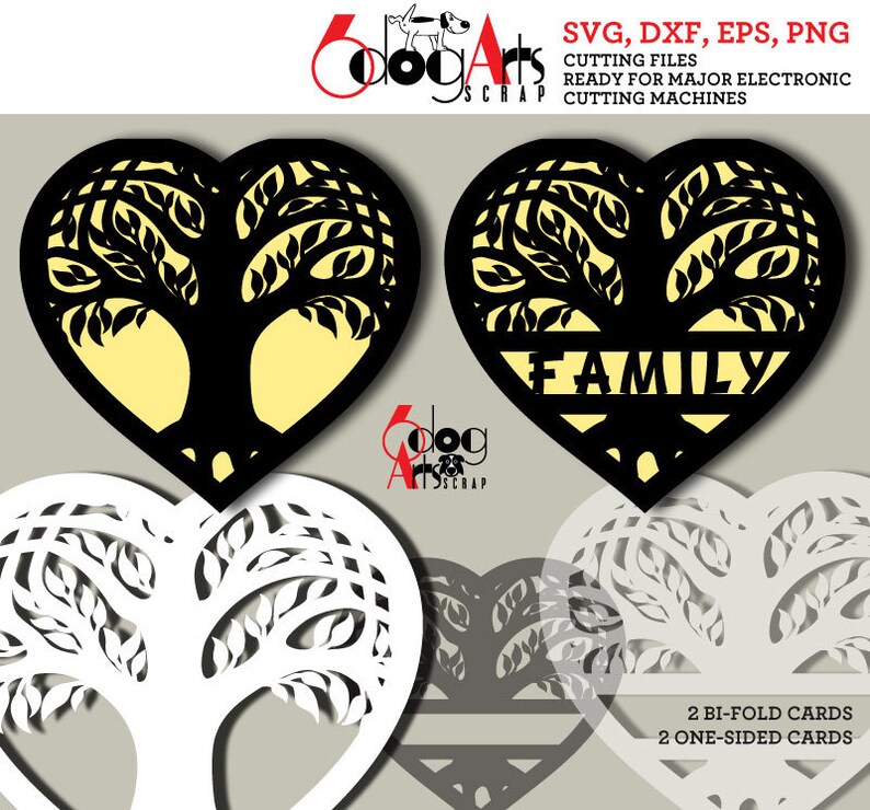 Download Celtic Tree of Life Family Heart Digital Cut Files SVG DXF | Etsy