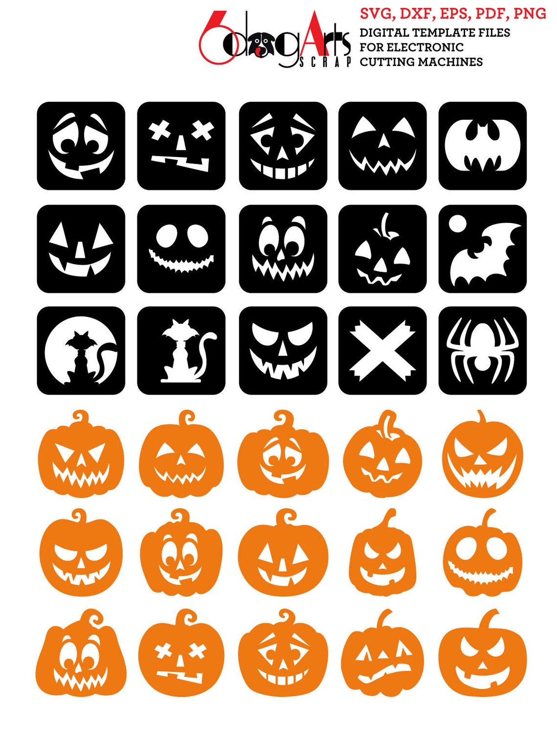 30 Halloween Pumpkin Wood Metal Coaster Wall Decor Templates | Etsy