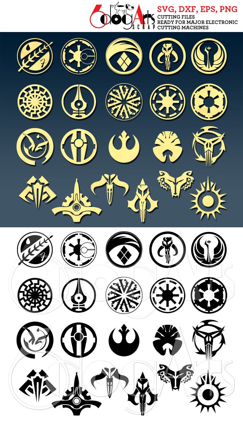 fórmula extraterrestre Pila de Star Wars Símbolos Vector Archivos Digitales Svg Dxf Eps Png - Etsy España