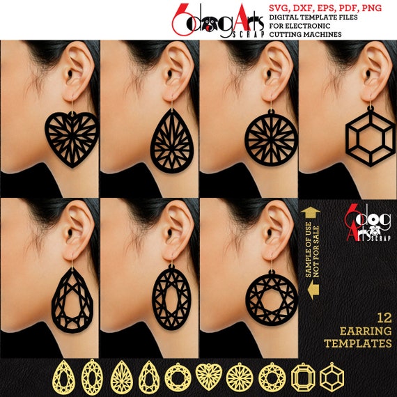 Cricut Wood Earrings Jewellery Cricut Wood Veneer Earrings Wood