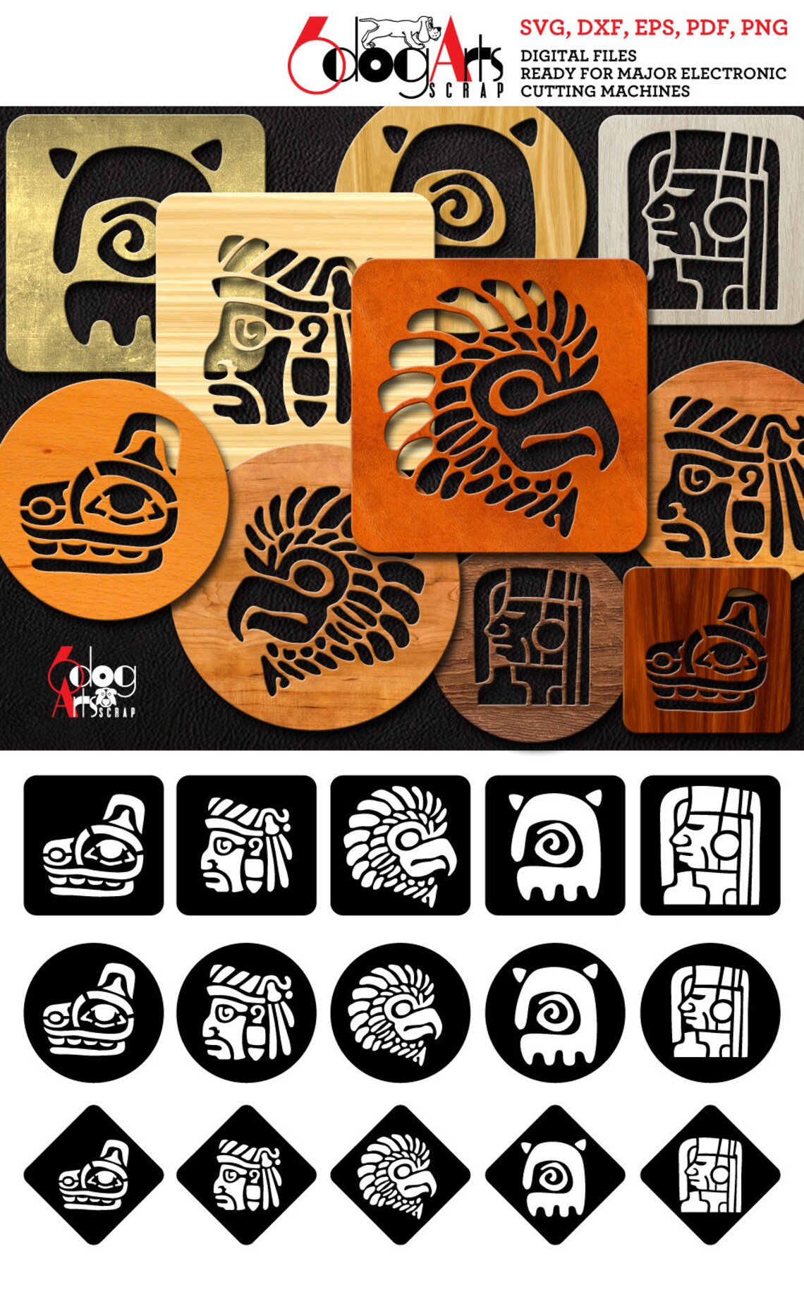 15 Native American Wood / Acrylic Earring Pendant Templates - Etsy