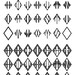 Diamond Monogram Alphabet Letters Design Digital Images Svg Dxf Vector ...