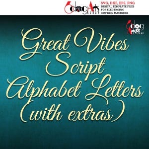 Elegantes Alphabet SVG DXF Vektor Bilder Monogramm Schneidbare Buchstaben Vinyl Aufbügeln Transferpresse druckbare Silhouette Cricut JB-229