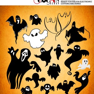Halloween Hosts Vector Digital Files SVG DXF Vector Cut Files Cuttable Vinyl Iron On Heat Press   Transfer Silhouette Cricut JB-563