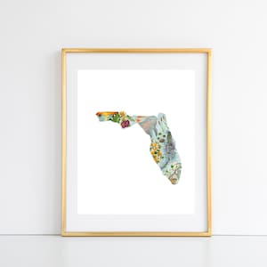 Florida Watercolor Art Print