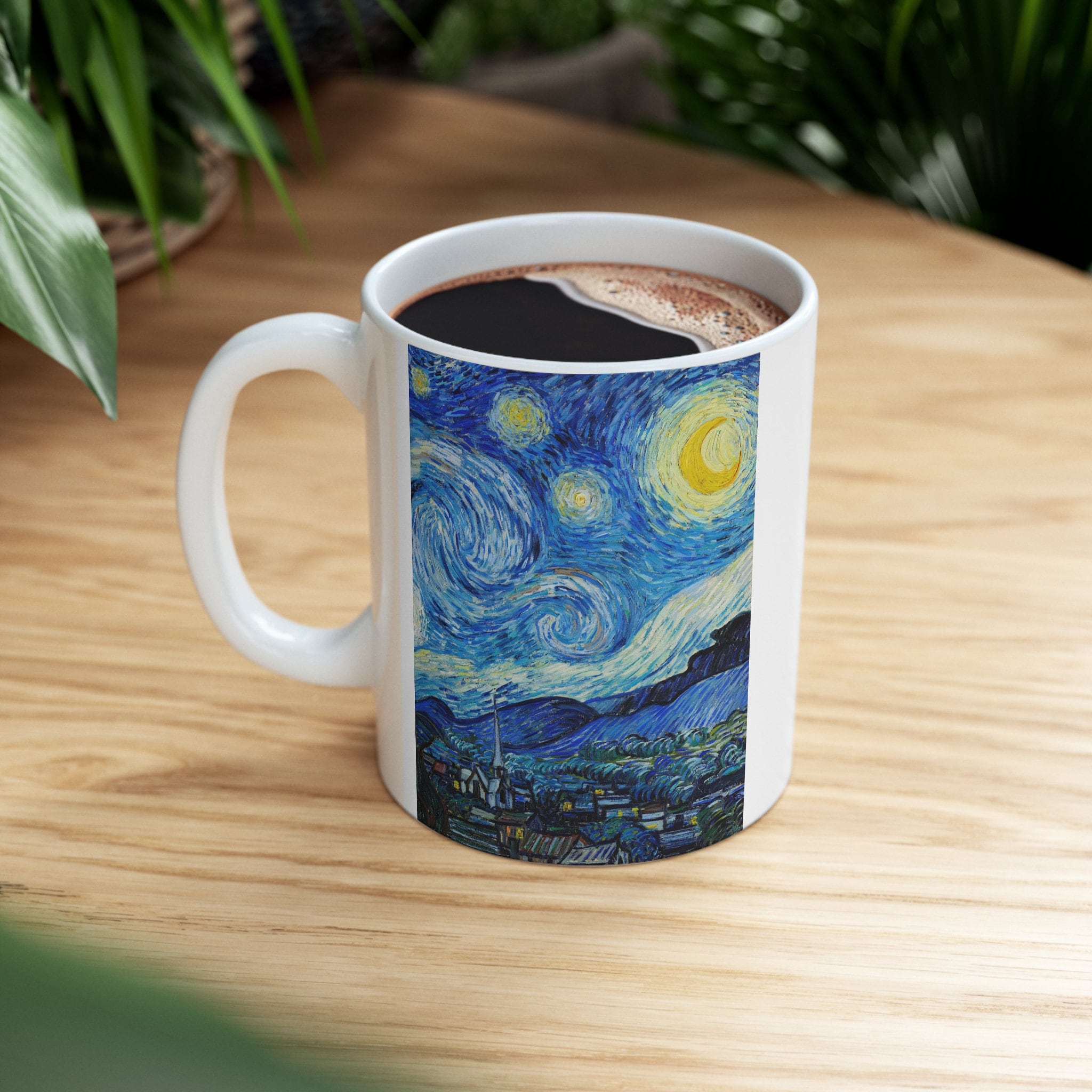 Set Teiera E Tazza Vincent Van Gogh Notte Stellata, In Ceramica, Per Tè In Solitaria, Ideale Regalo Per Appassionati D'Arte