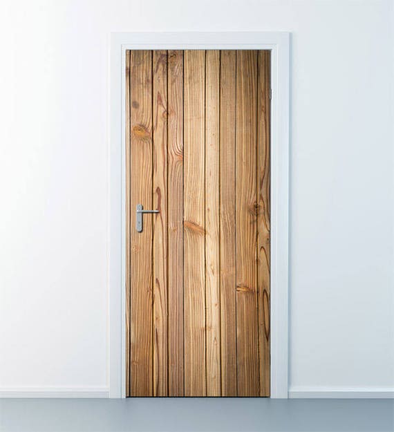 BES Cilia details Houten planken muursticker houten deur sticker houten muur - Etsy België