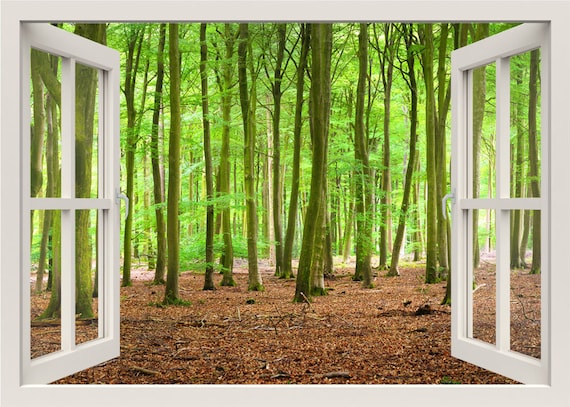 Woods Wall Decal Forest Mural Sticker - Forest Wall Mural Stickers Woods Wall Decal Forest Mural Sticker - Forest Wall Mural Stickers