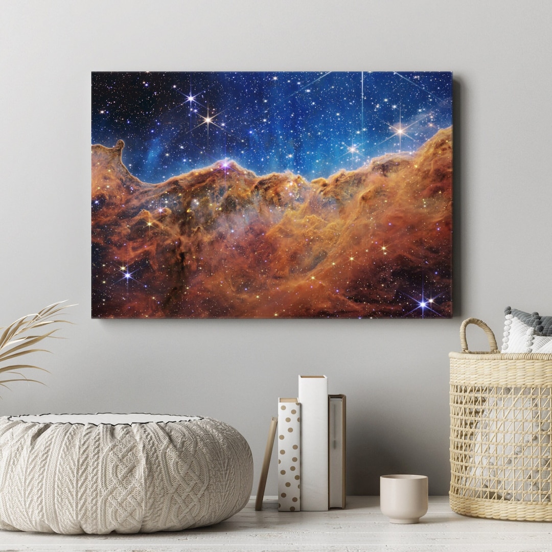 James Webb Carina Nebula Stretched Canvas Print, Space Telescope Images ...