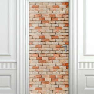 Ziegelsteine Wandtattoo, Steine Türaufkleber, Steine Wandaufkleber, Steine Tür-Dekor, Steine Wand-Dekor, Steine Tür Wandbild, Steine Tür Tapete