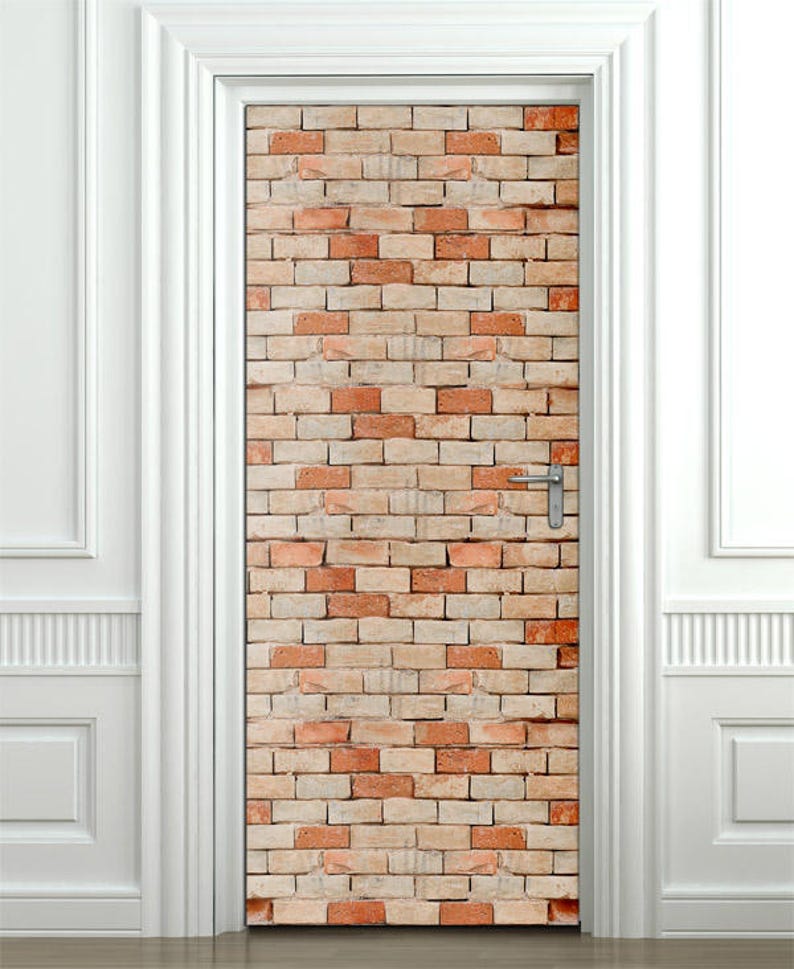 Bricks Wall Decal Door Sticker Decor Mural Wallpaper