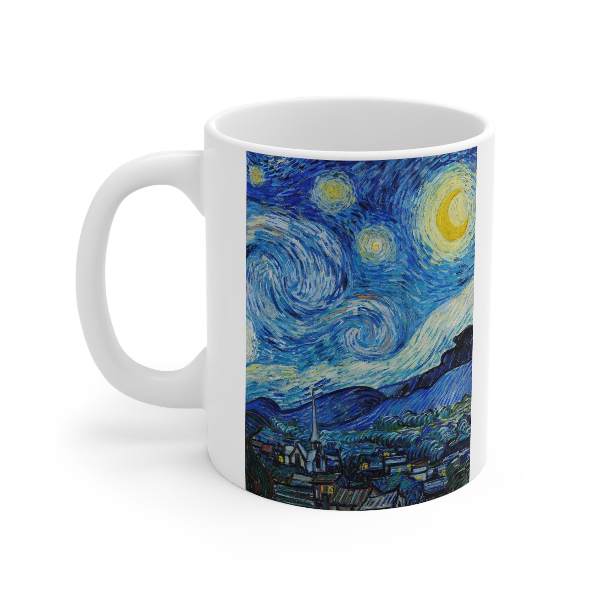 Set Teiera E Tazza Vincent Van Gogh Notte Stellata, In Ceramica, Per Tè In Solitaria, Ideale Regalo Per Appassionati D'Arte