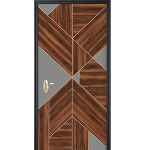 Graues Türbild, Türaufkleber, Holztüraufkleber, Eingangstür Wandbild, Türaufkleber, Türverkleidung, Home Room Design Türaufkleber