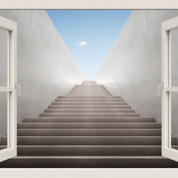 3d Stairs Wallpaper - Etsy