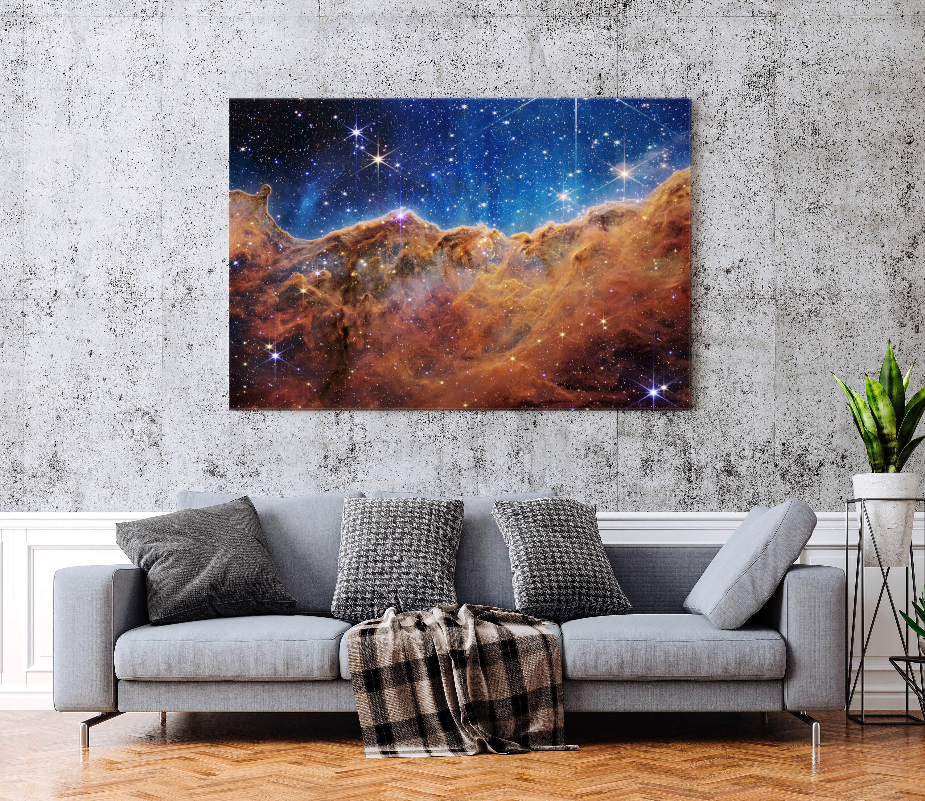 James Webb Carina Nebula Stretched Canvas Print, Space Telescope Images ...