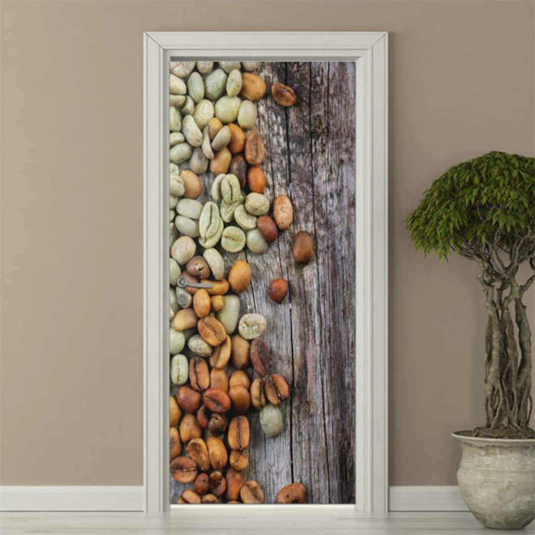 Coffee Beans Wall Decal Coffee Beans Wall Sticker Door Etsy
