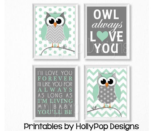owl nursery decor baby boy