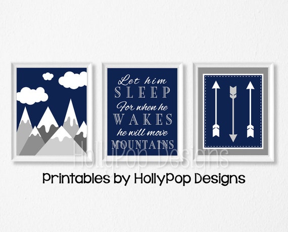 baby boy mountain theme nursery