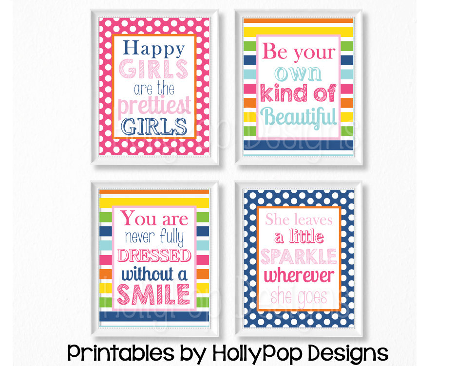 PRINTABLE girl art Quotes for girls Girls room art Printable | Etsy