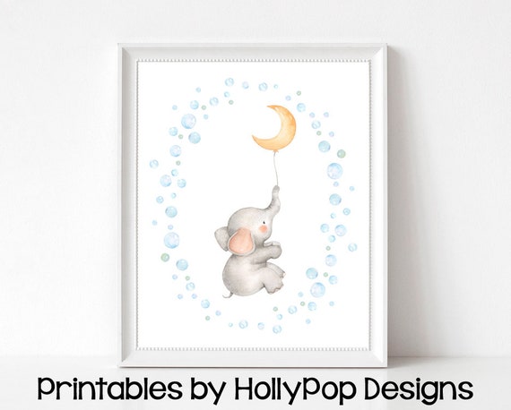 elephant artwork for nursery