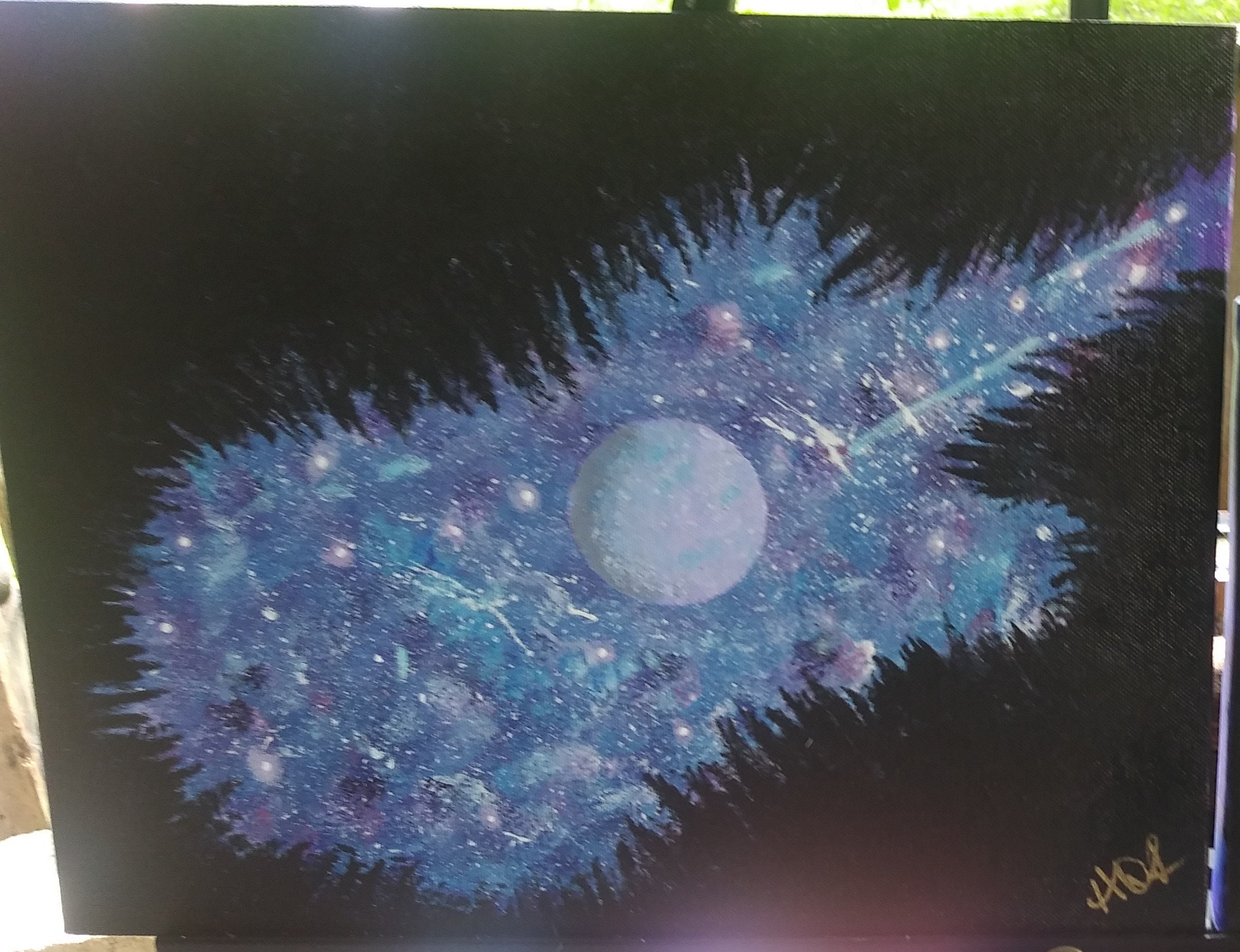 Guitar Galaxy Painting Etsy