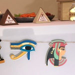 Egypt Toga Party Garland Decorations Bunting Birthday Etsy