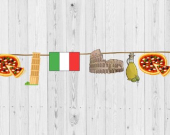 Italian Party Banner Etsy