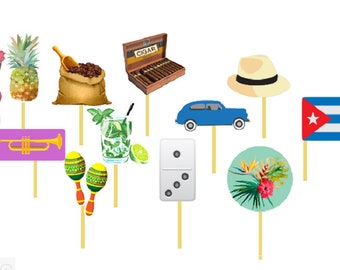 Havana Nights Cuba Garland Decorations Bunting Birthday Etsy